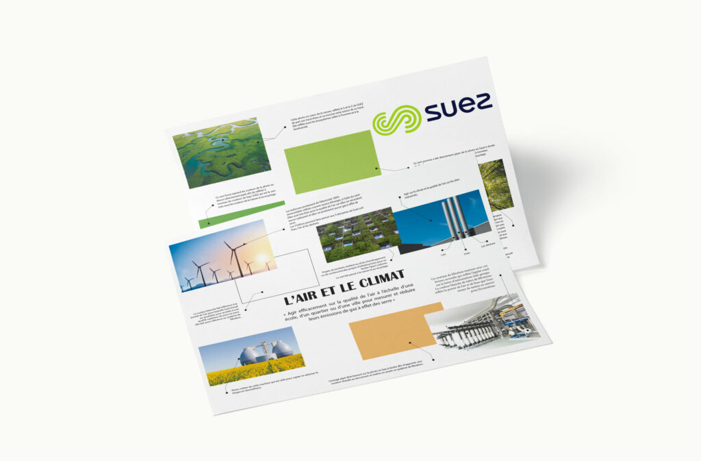 Moodboard Suez pour la CFE CGC