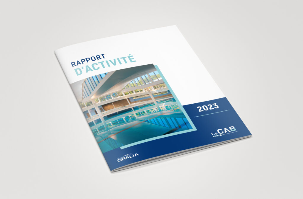 Couverture du rapport d'activité 2023 du CAB