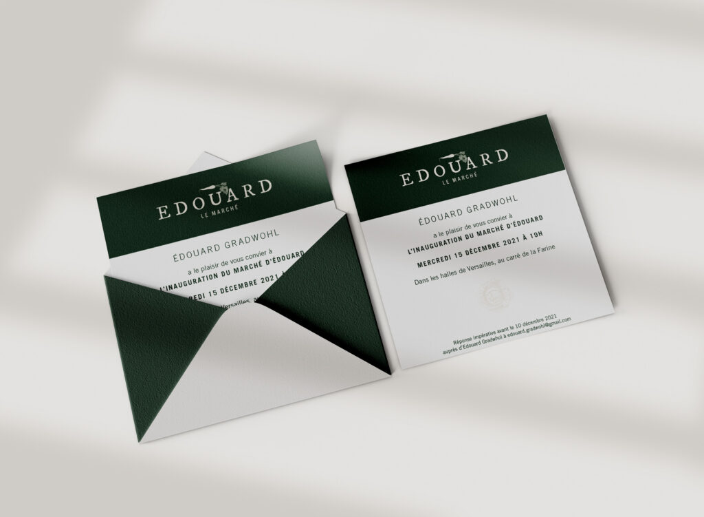 Invitation à l'inauguration le marché d'Edouard